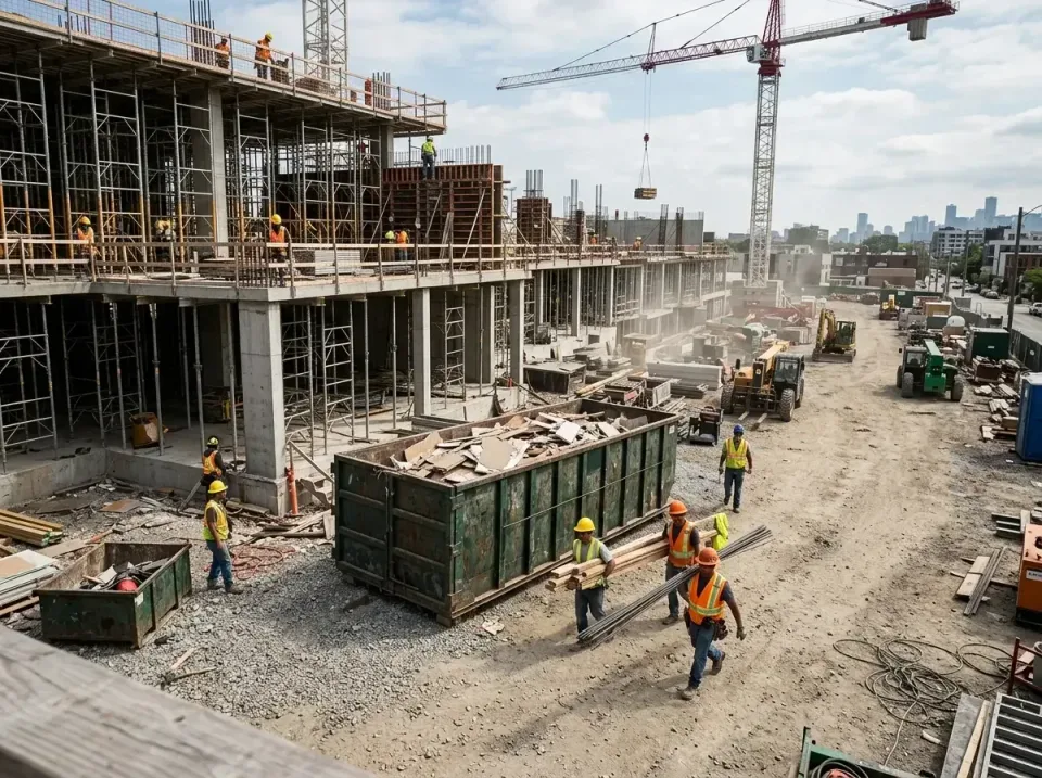 commercial-construction-site-w-002 — frequently asked questions, Low Cost Construction Dumpster Rental in Minneapolis, MN